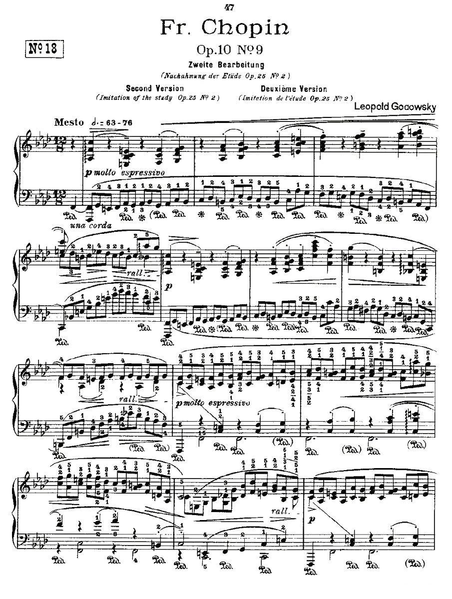 肖邦《练习曲》Fr.Chopin Op.10 No9-2钢琴曲谱（图1）