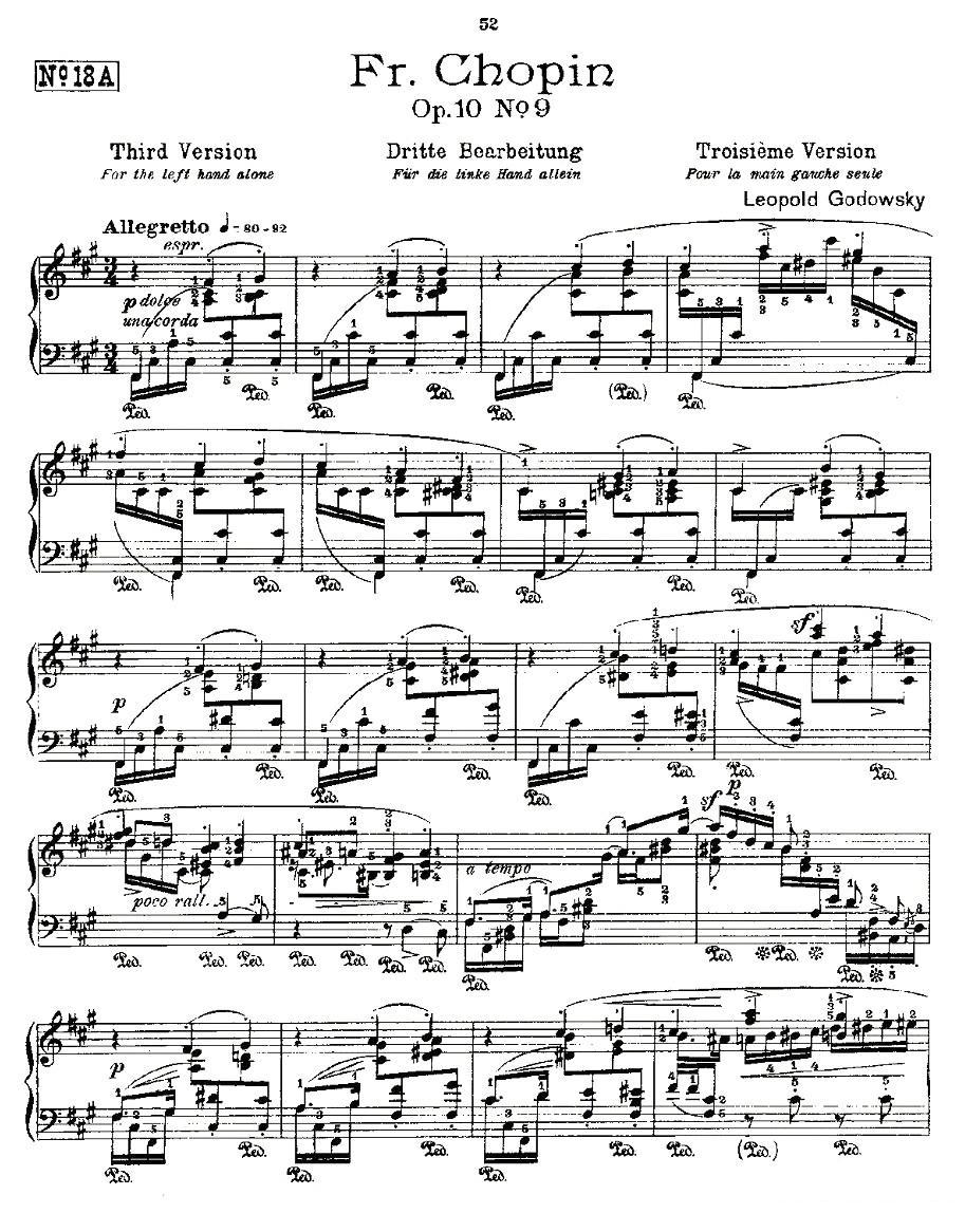 肖邦《练习曲》Fr.Chopin Op.10 No9-3钢琴曲谱（图1）