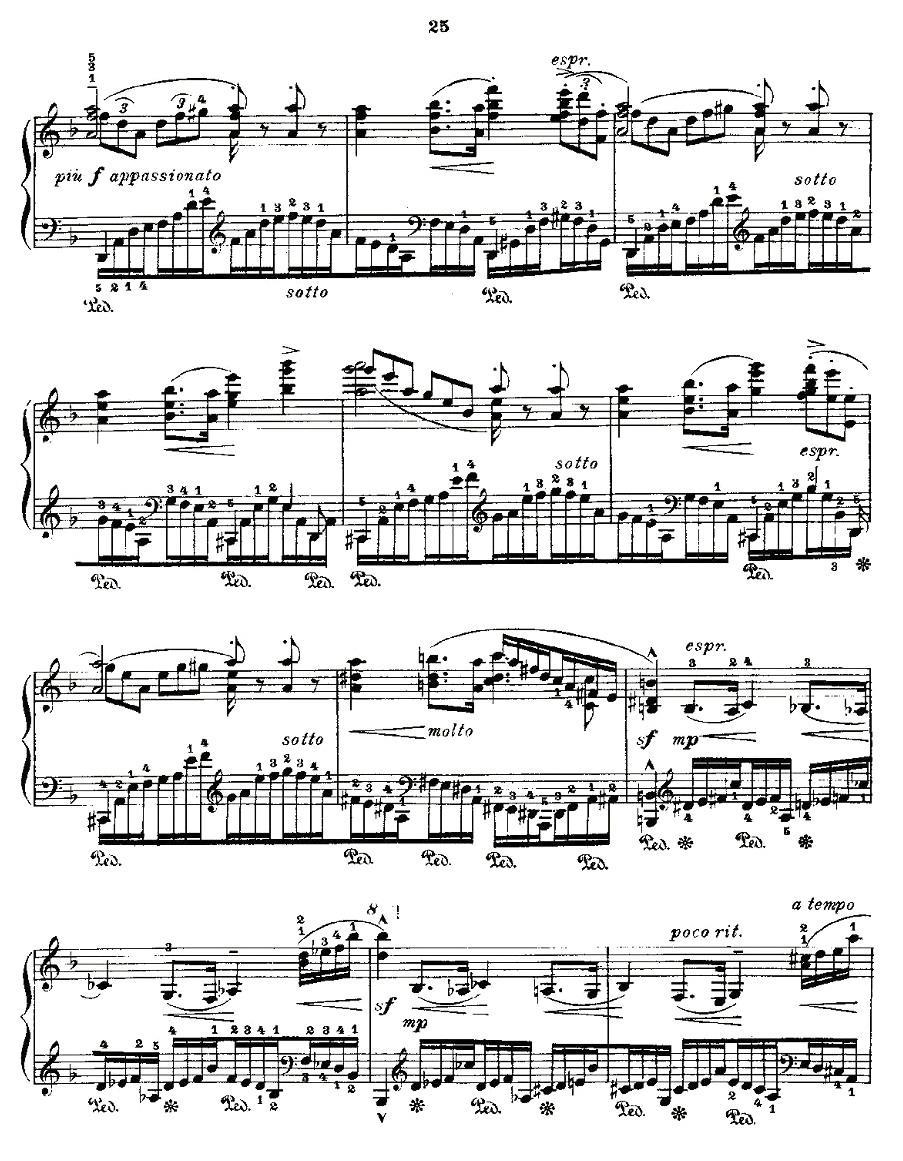 肖邦《练习曲》Fr.Chopin Op.10 No8-1钢琴曲谱（图4）