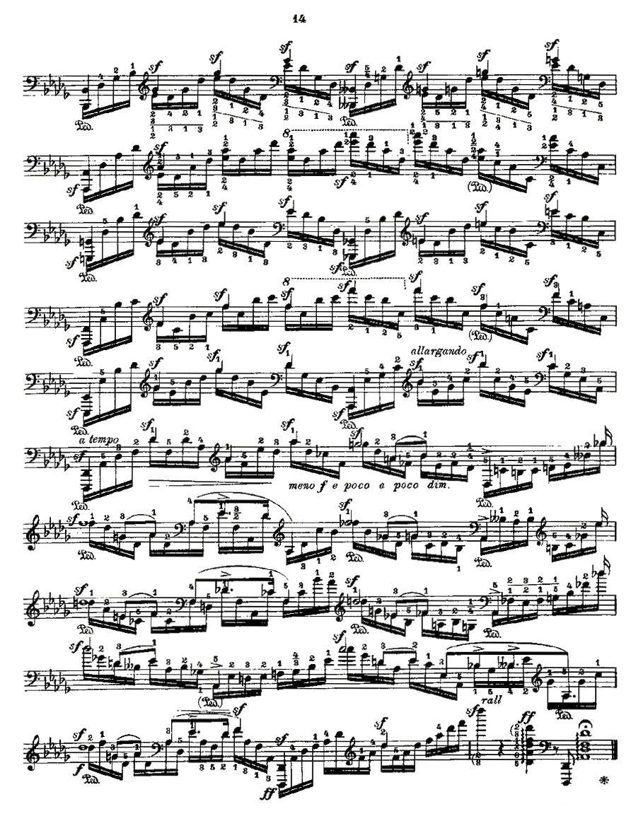 肖邦《练习曲》Fr.Chopin Op.10 No1-2钢琴曲谱（图4）