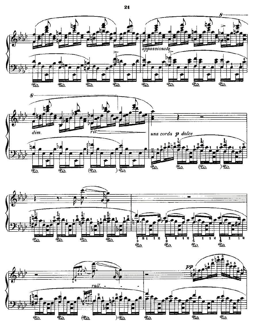 肖邦《练习曲》Fr.Chopin Op.25 No1-2钢琴曲谱（图5）