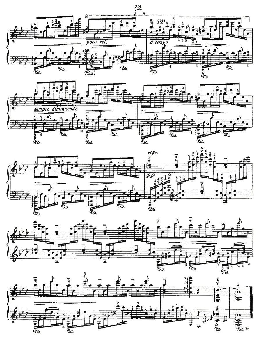 肖邦《练习曲》Fr.Chopin Op.25 No1-3钢琴曲谱（图6）