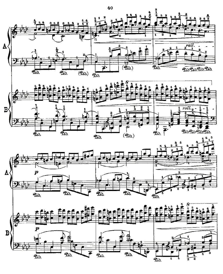 肖邦《练习曲》Fr.Chopin Op.25 No2-3钢琴曲谱（图2）