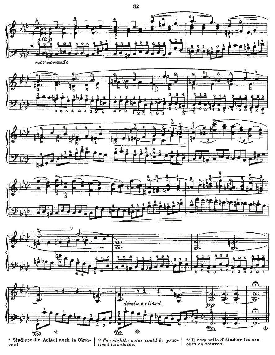 肖邦《练习曲》Fr.Chopin Op.25 No2-1钢琴曲谱（图4）