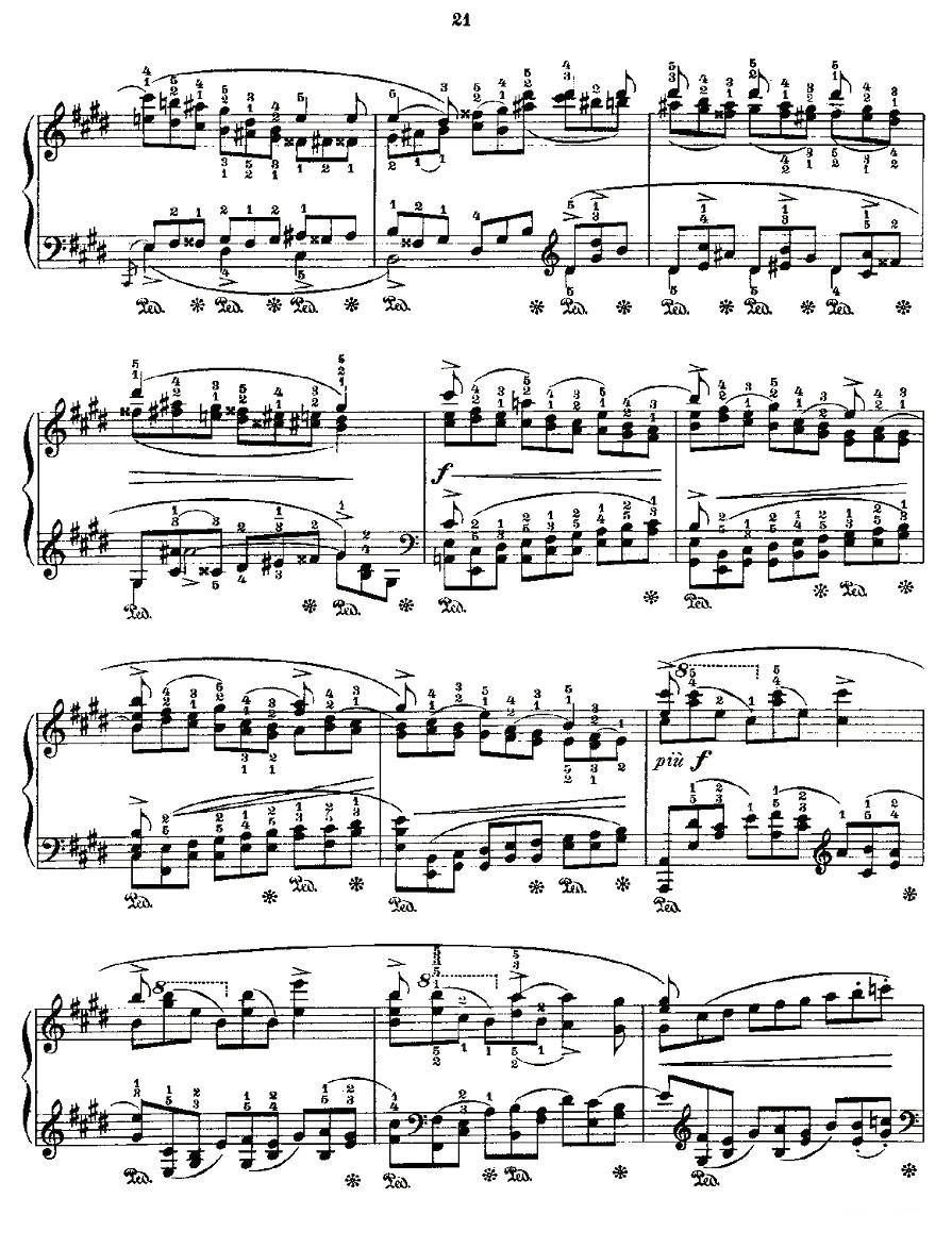 肖邦《练习曲》Fr.Chopin Op.25 No5-1钢琴曲谱（图5）