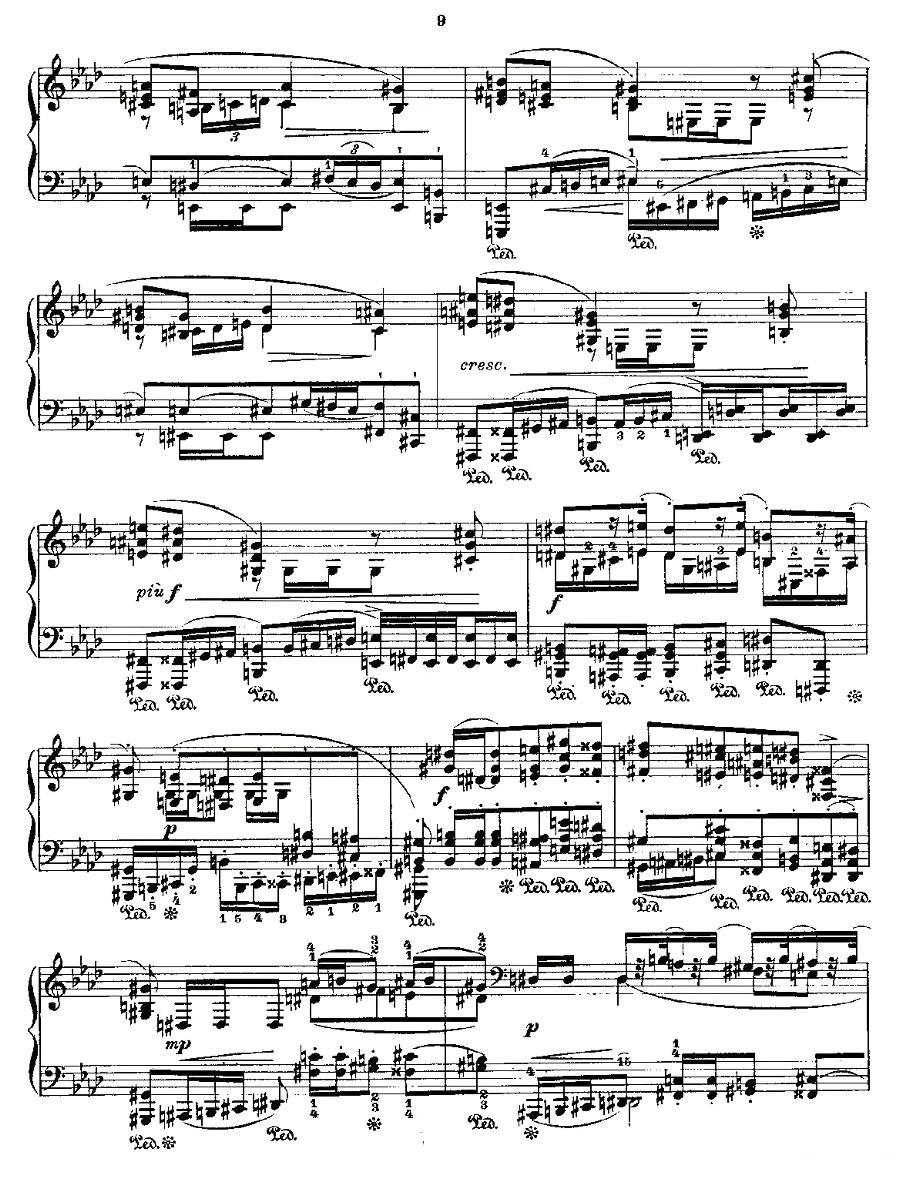 肖邦《练习曲》Fr.Chopin Op.25 No4-2钢琴曲谱（图3）
