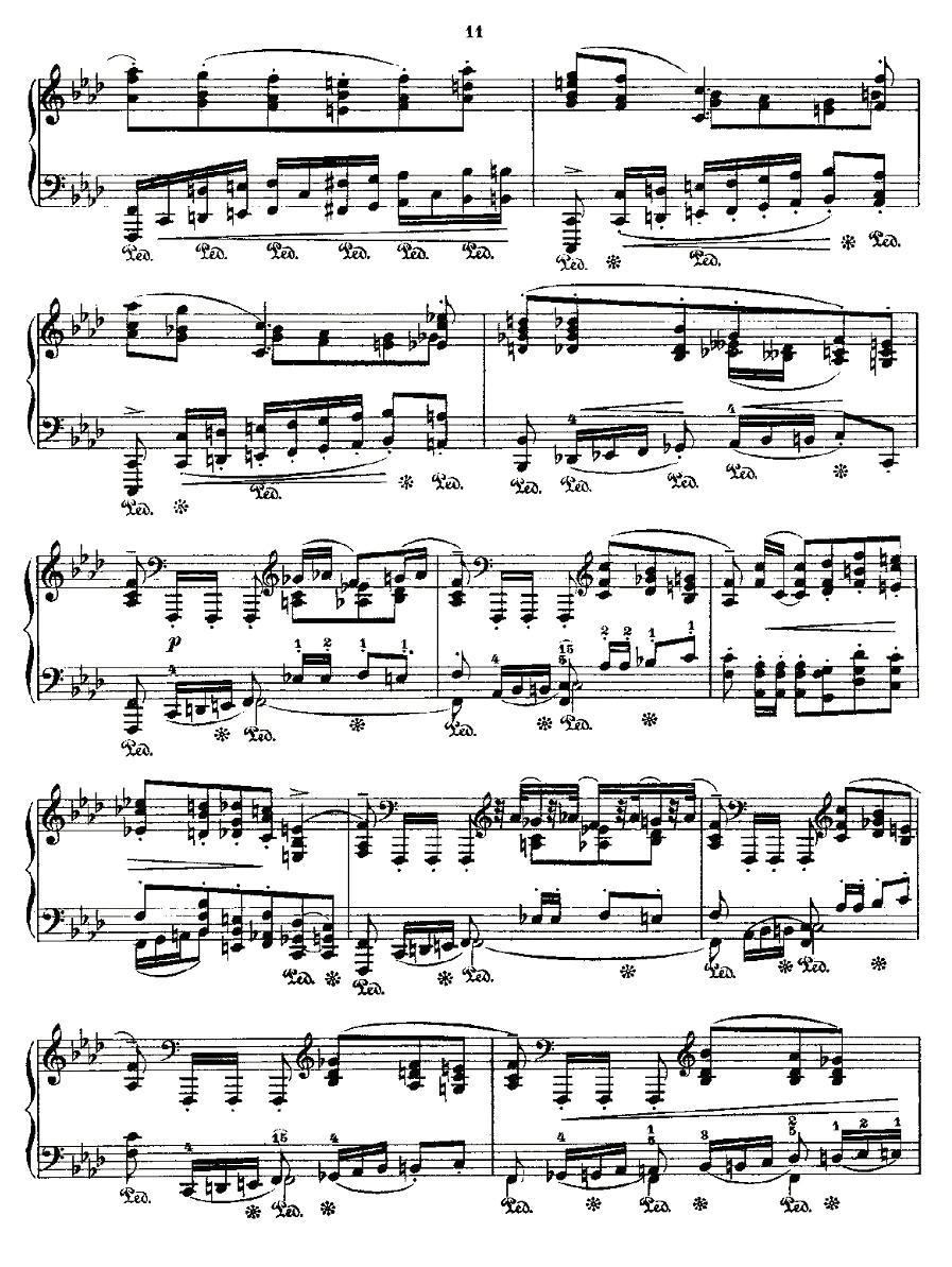 肖邦《练习曲》Fr.Chopin Op.25 No4-2钢琴曲谱（图5）