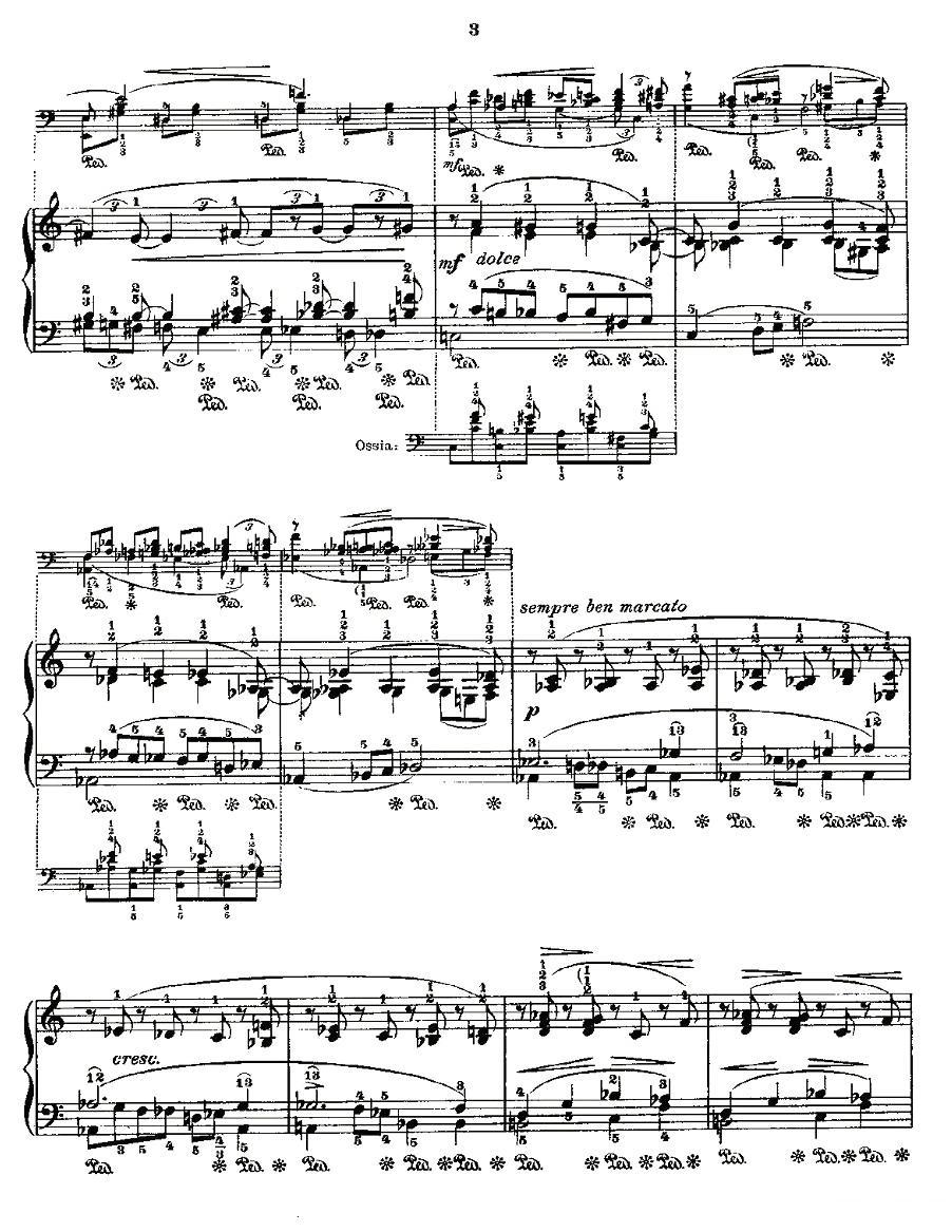 肖邦《练习曲》Fr.Chopin Op.25 No4-1钢琴曲谱（图3）