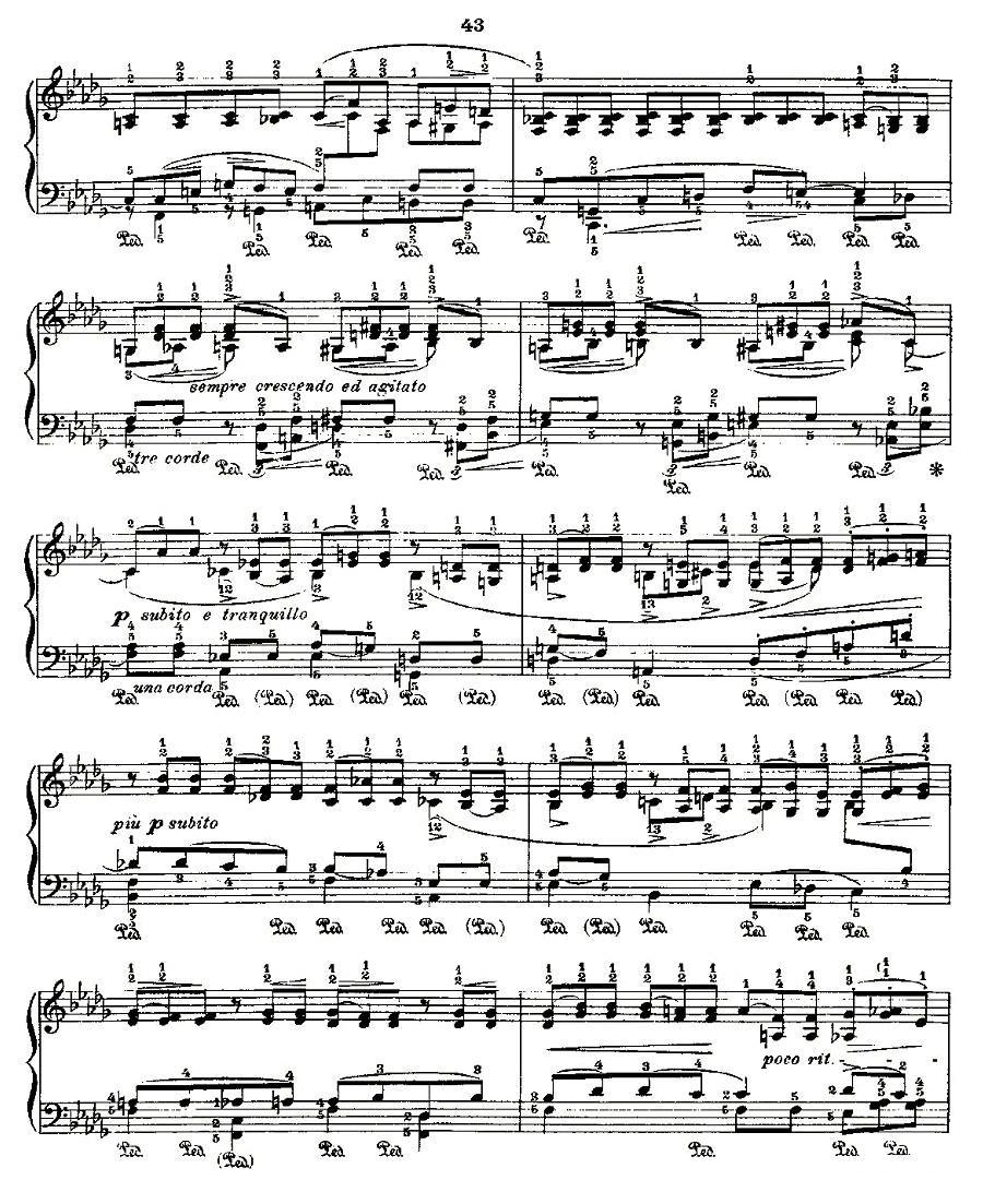 肖邦《练习曲》Fr.Chopin No 2-2钢琴曲谱（图2）