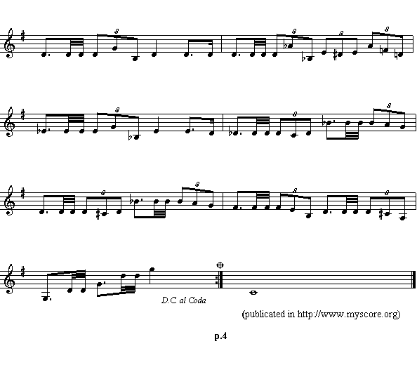 萨瓦尔多国歌（Ameriacn Anthen sheet music:El Salvsdor）钢琴曲谱（图4）
