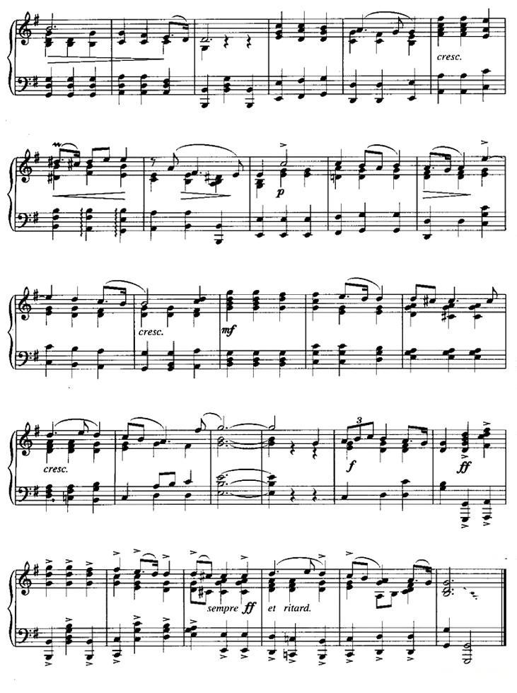 广板（选自歌剧《塞尔斯》）钢琴曲谱（图3）