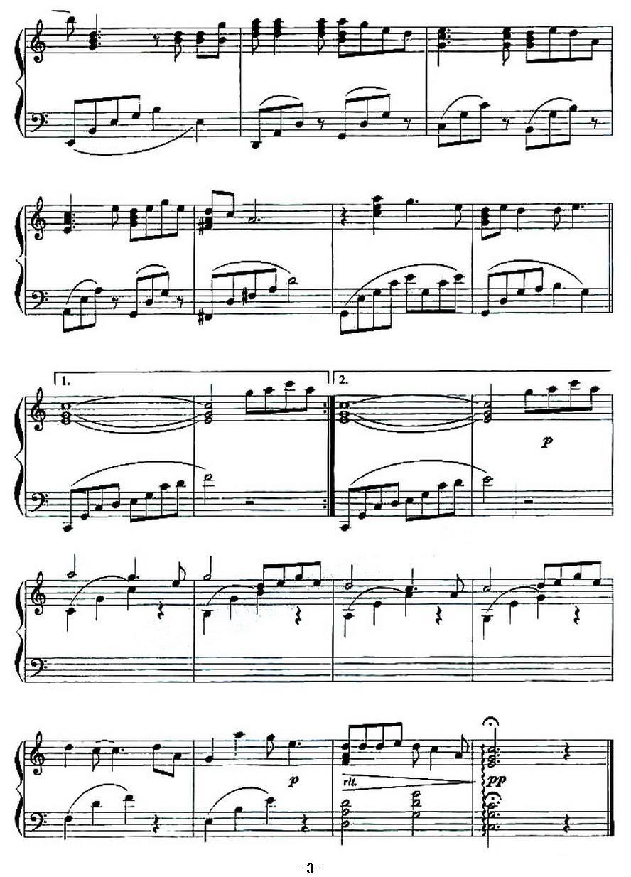 囚鸟钢琴曲谱（图3）