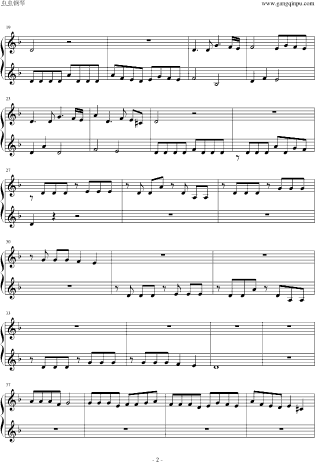 les choristes 放牛班的春天钢琴曲谱（图2）