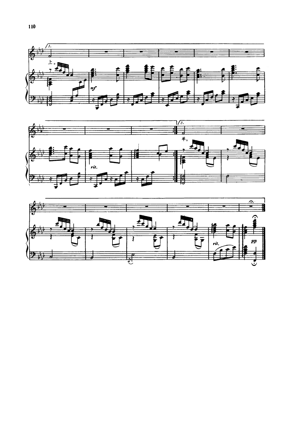 牧羊姑娘(钢伴谱)钢琴曲谱（图3）