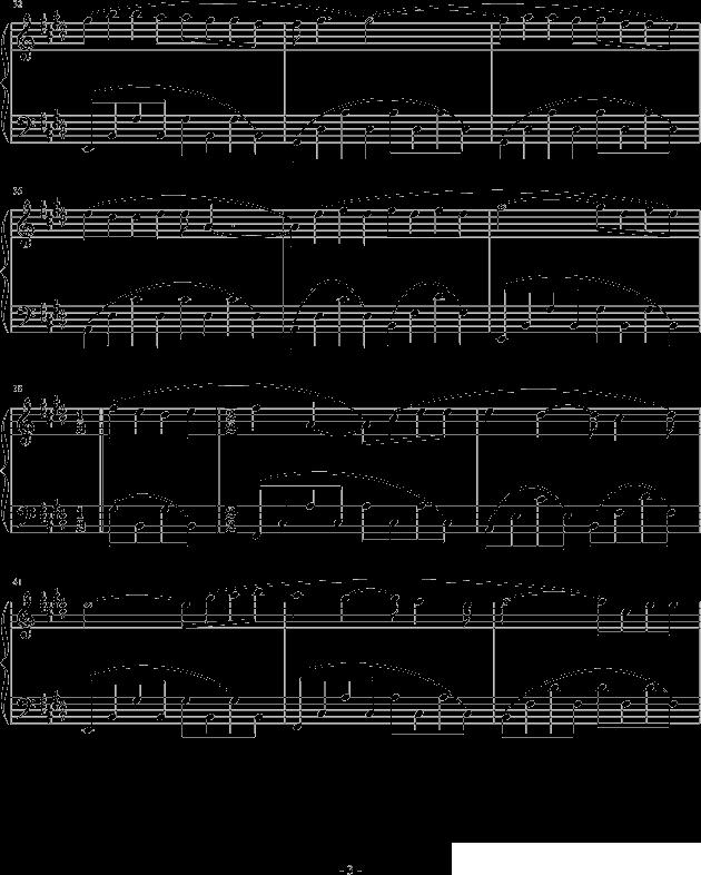 TRISTE COEUR （午后的出发）钢琴曲谱（图3）