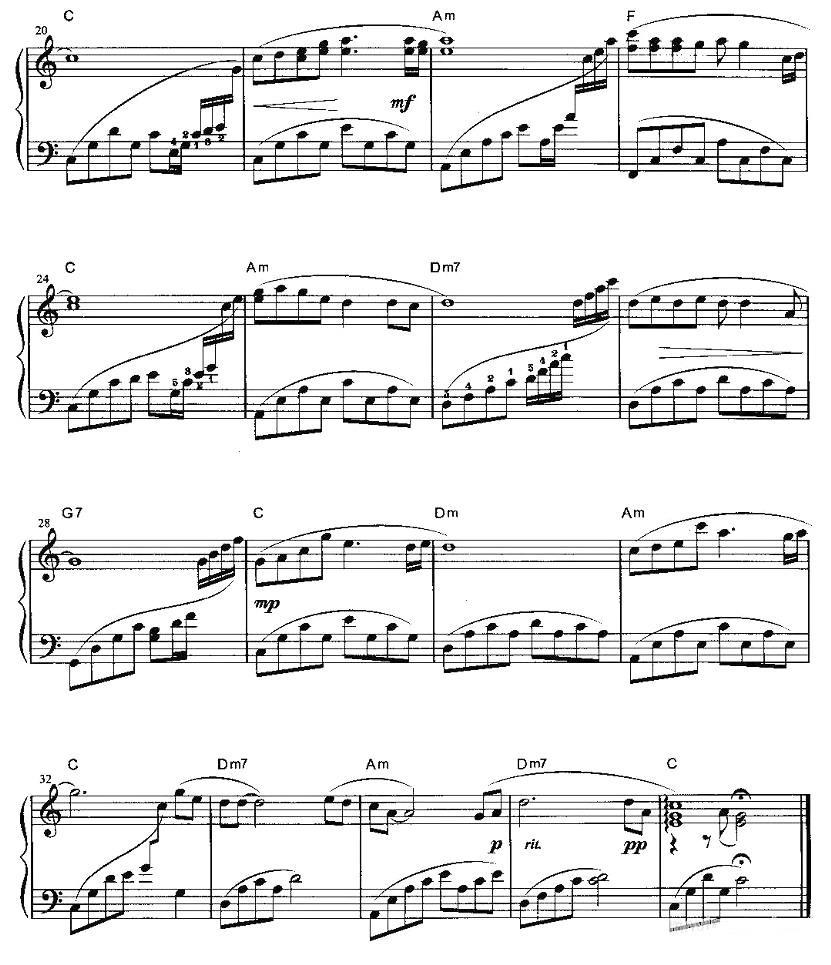 难忘的一天钢琴曲谱（图2）