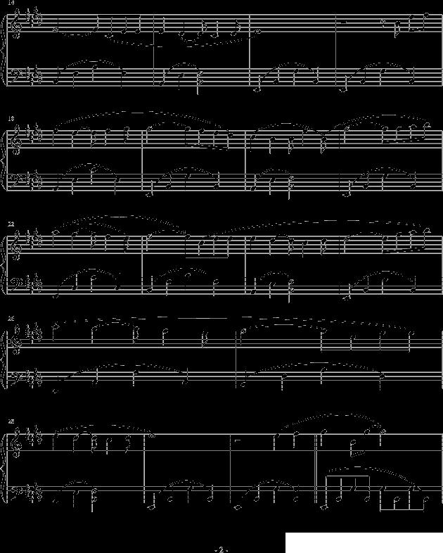 TRISTE COEUR （午后的出发）钢琴曲谱（图2）