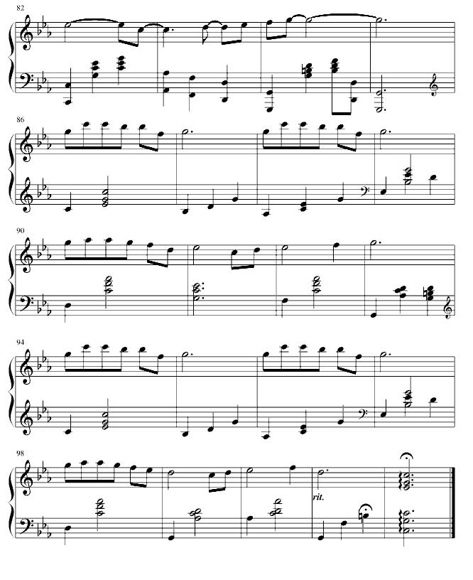 致青春钢琴曲谱（图5）