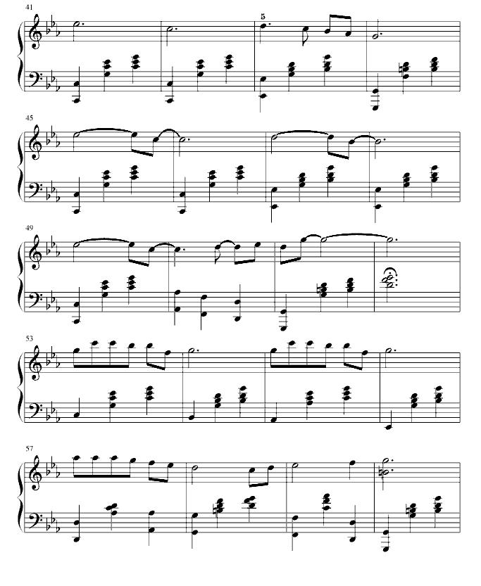 致青春钢琴曲谱（图3）