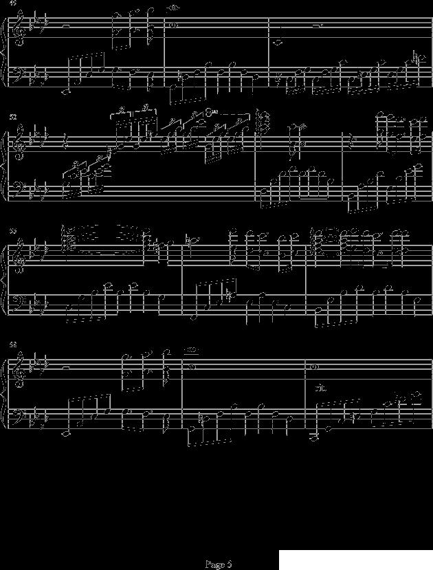 情感 （feeling）钢琴曲谱（图5）
