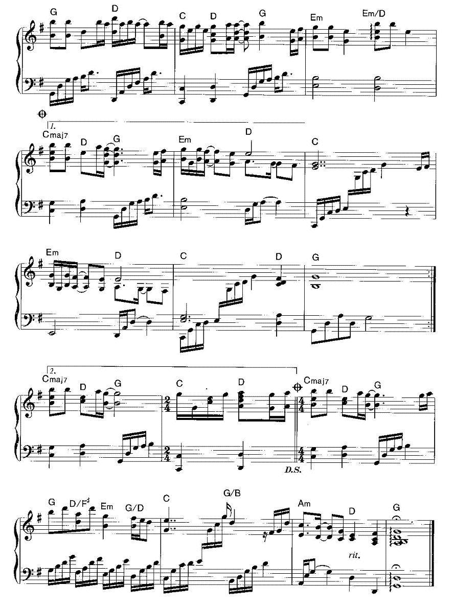 割爱钢琴曲谱（图2）