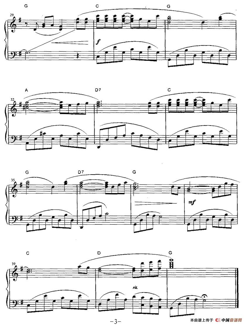    夜色钢琴曲谱（图2）
