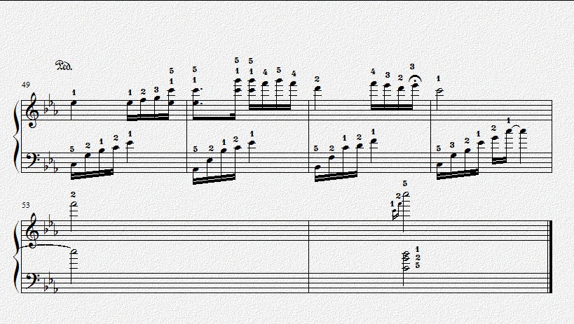 夜的钢琴曲五指法版钢琴曲谱（图5）