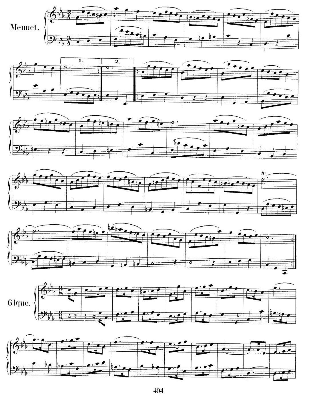 法国组曲之二：c小调钢琴曲谱（图5）