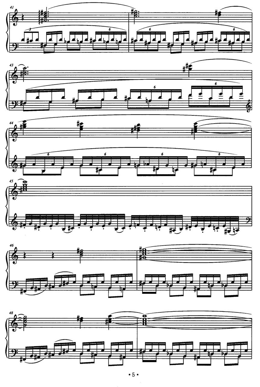 水彩画集—燕尾蝶钢琴曲谱（图4）