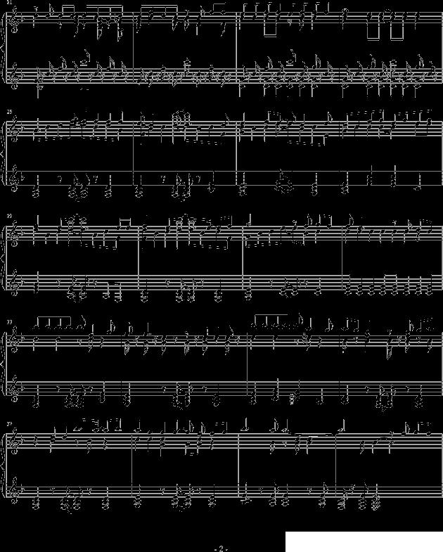 光与影的浪漫钢琴曲谱（图2）