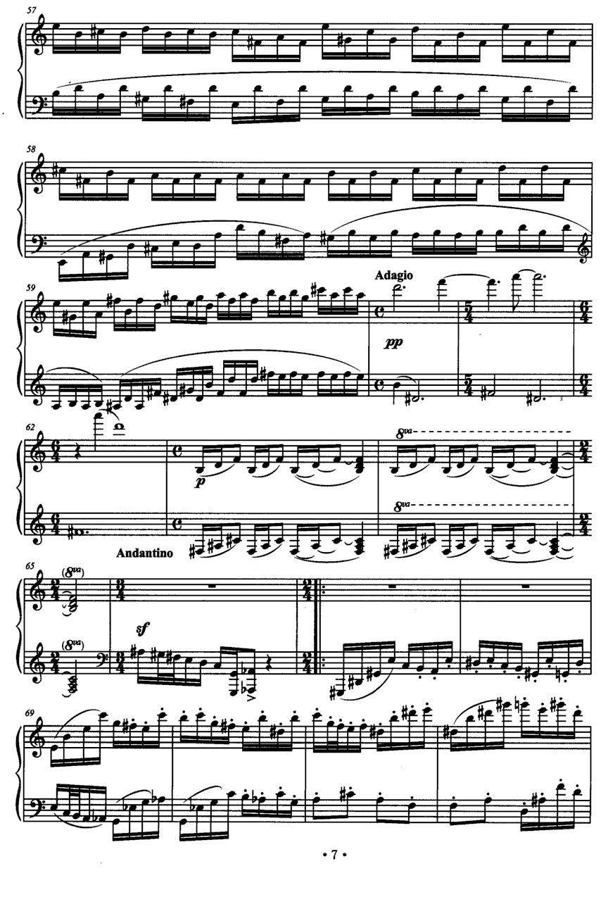 水彩画集—燕尾蝶钢琴曲谱（图6）