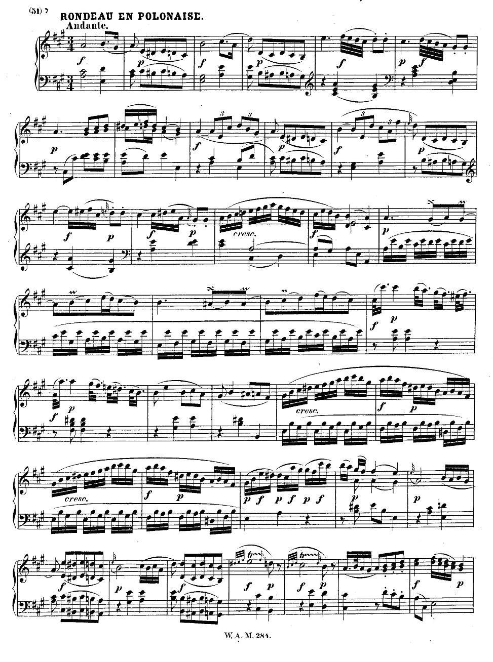 D大调第六钢琴奏鸣曲 KV.284钢琴曲谱（图6）