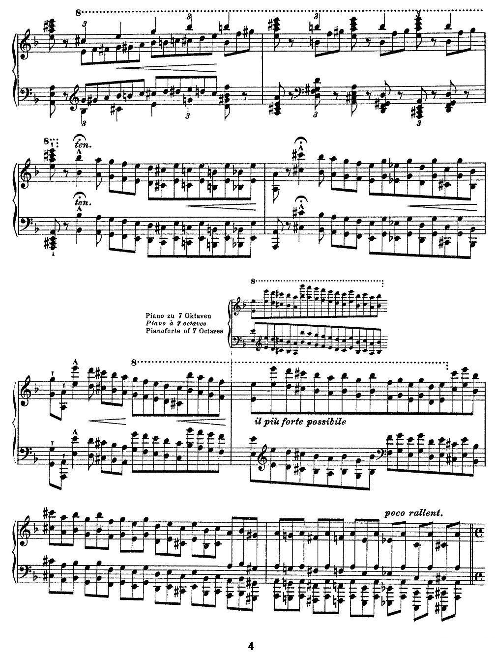 12首超级技巧练习曲：Mazeppa（玛捷帕）钢琴曲谱（图4）