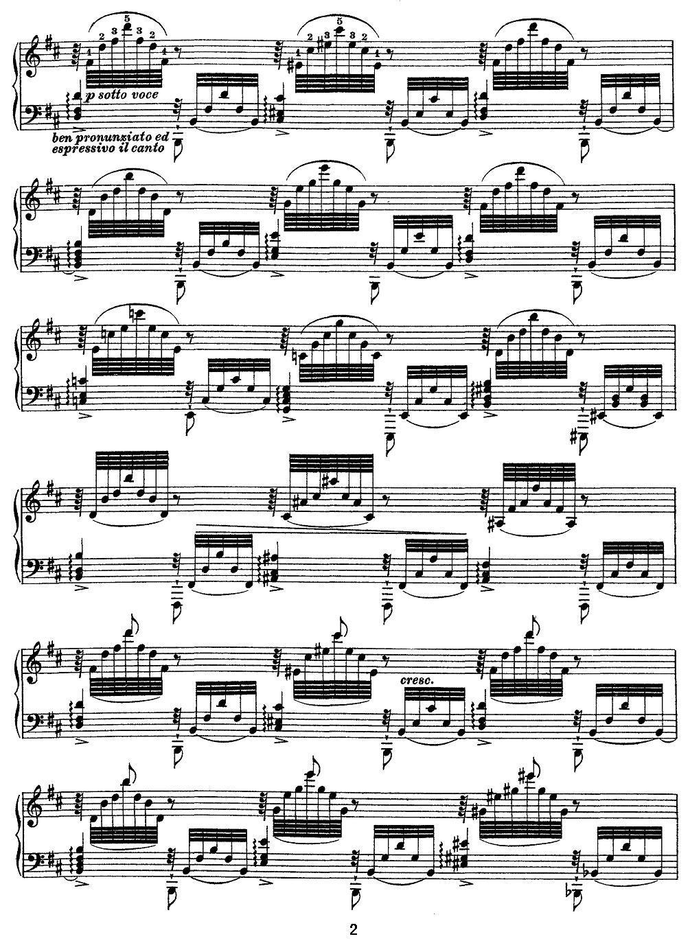 12首超级技巧练习曲：Vision（幻影）钢琴曲谱（图2）