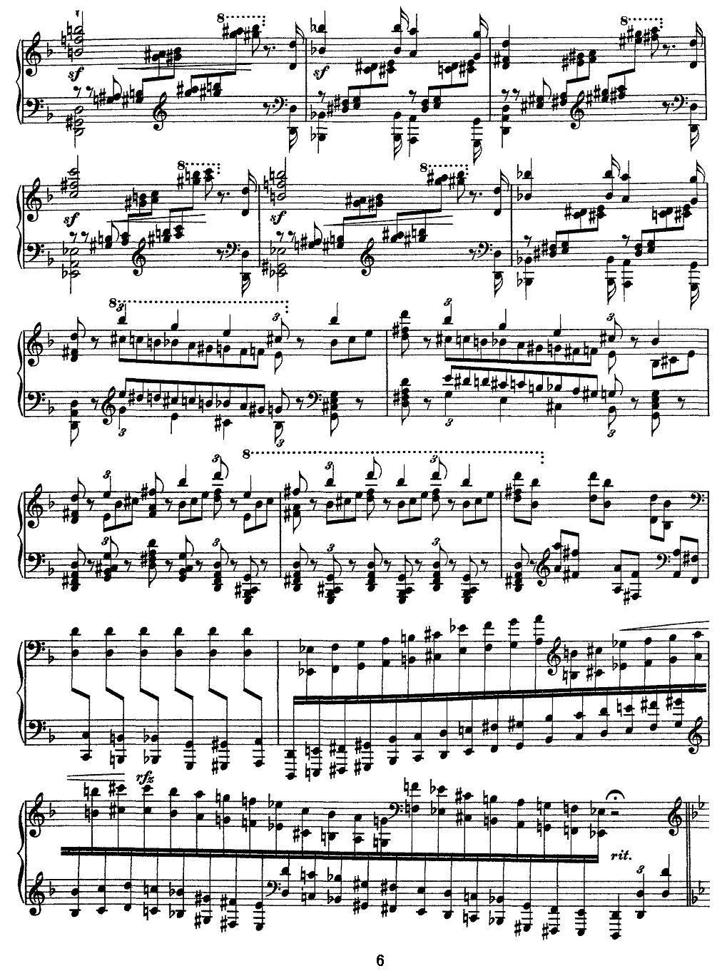 12首超级技巧练习曲：Mazeppa（玛捷帕）钢琴曲谱（图6）