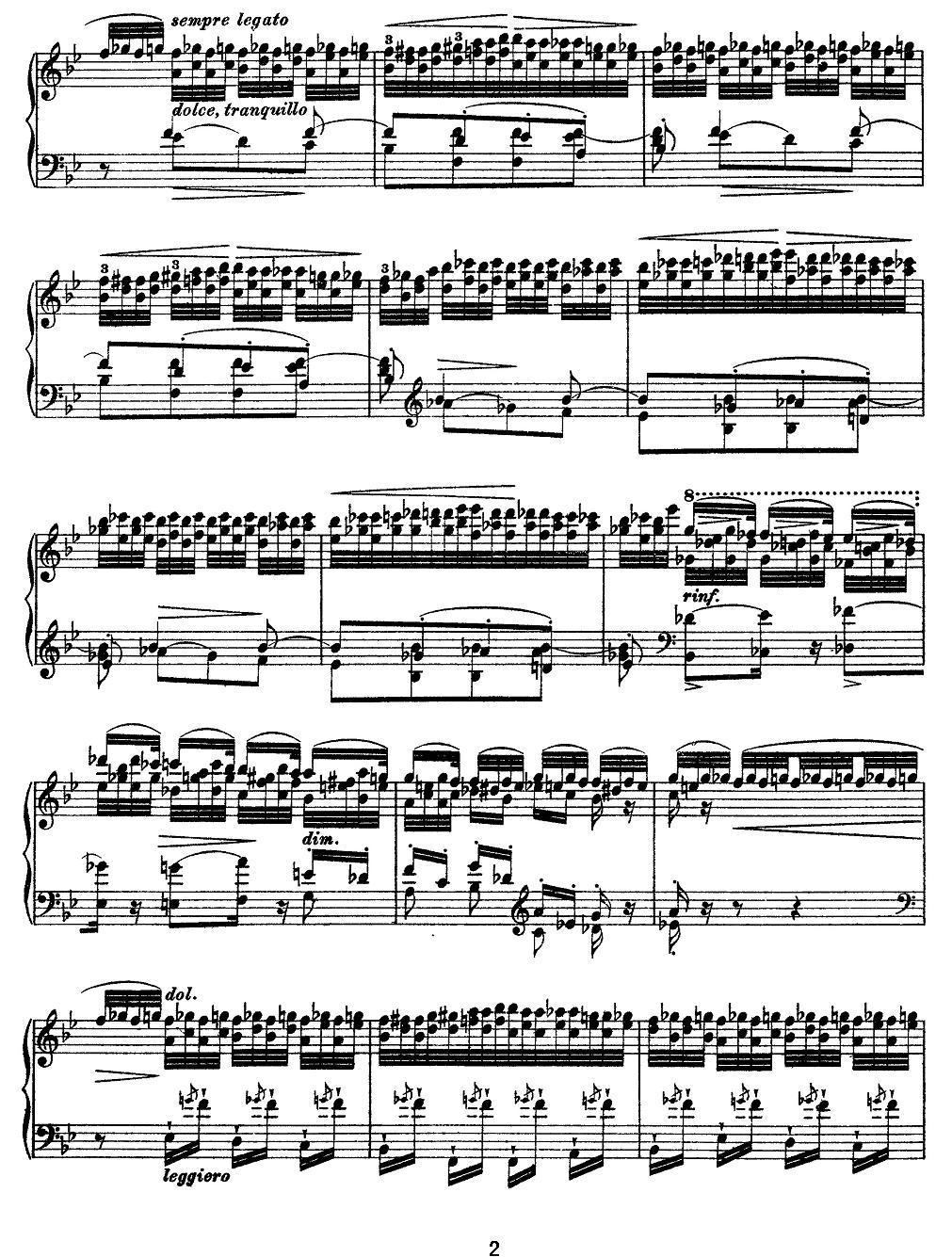 12首超级技巧练习曲：Feux Follets（鬼火）钢琴曲谱（图2）