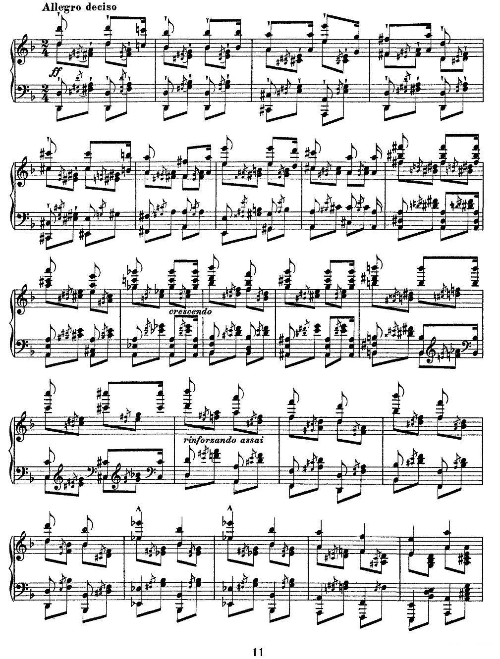 12首超级技巧练习曲：Mazeppa（玛捷帕）钢琴曲谱（图11）