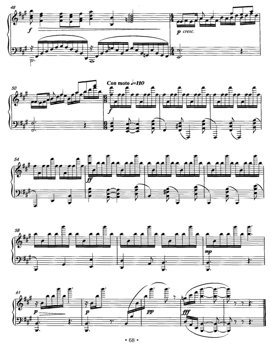 五首钢琴素描（四）乐钢琴曲谱（图4）