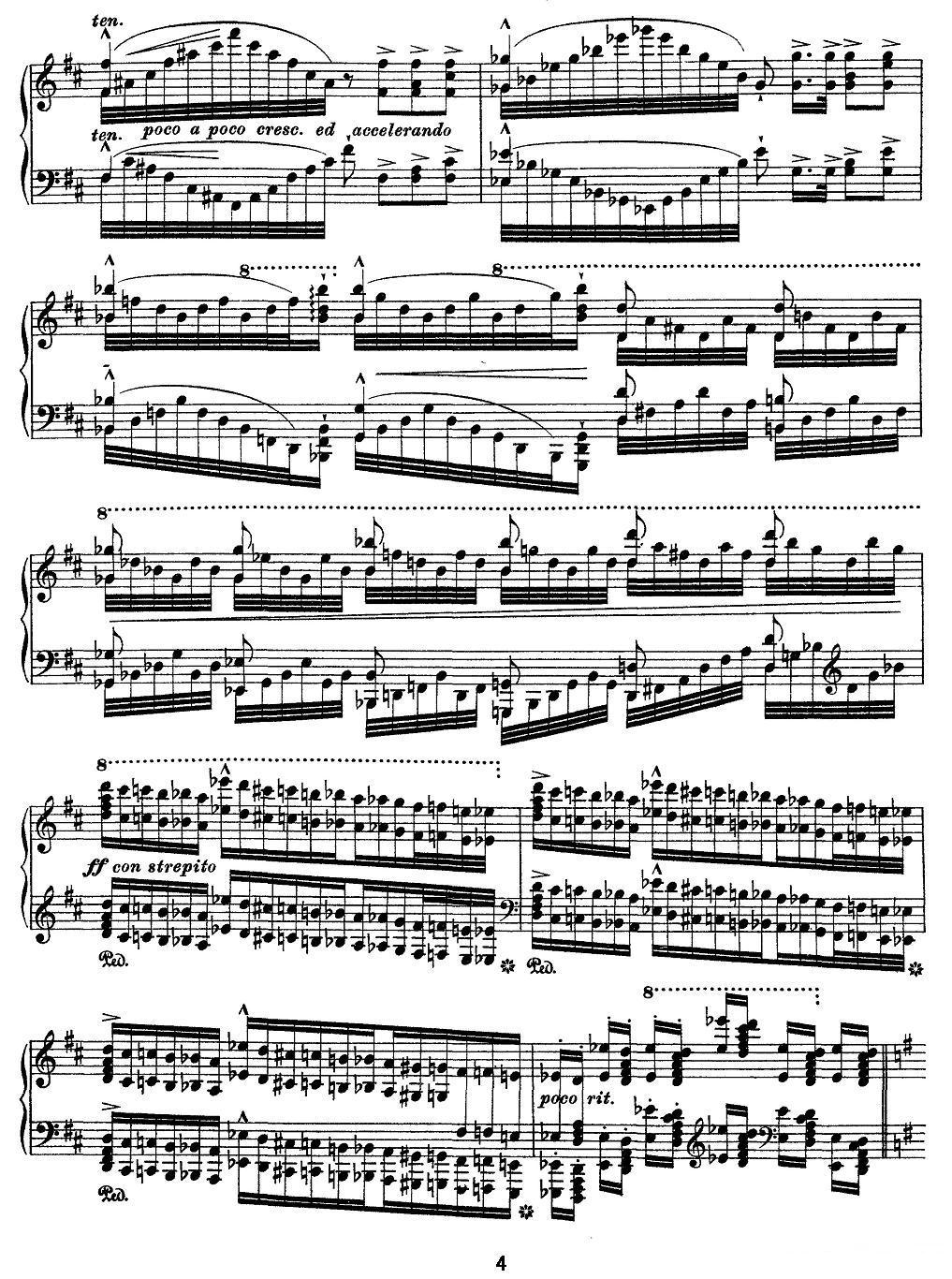 12首超级技巧练习曲：Vision（幻影）钢琴曲谱（图4）
