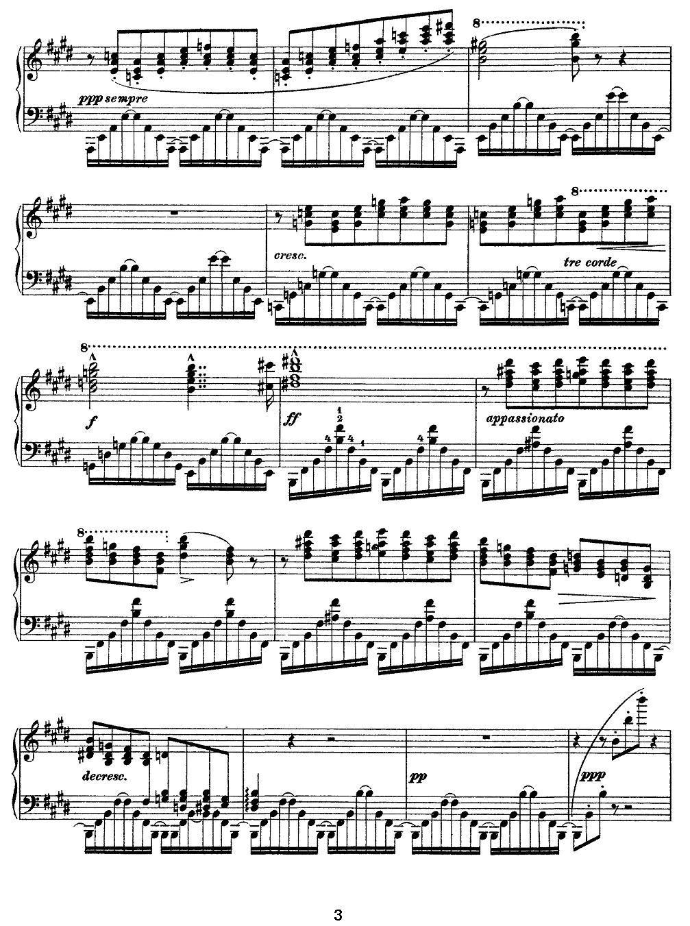12首超级技巧练习曲：Harmonies du soir（夜之和谐）钢琴曲谱（图3）
