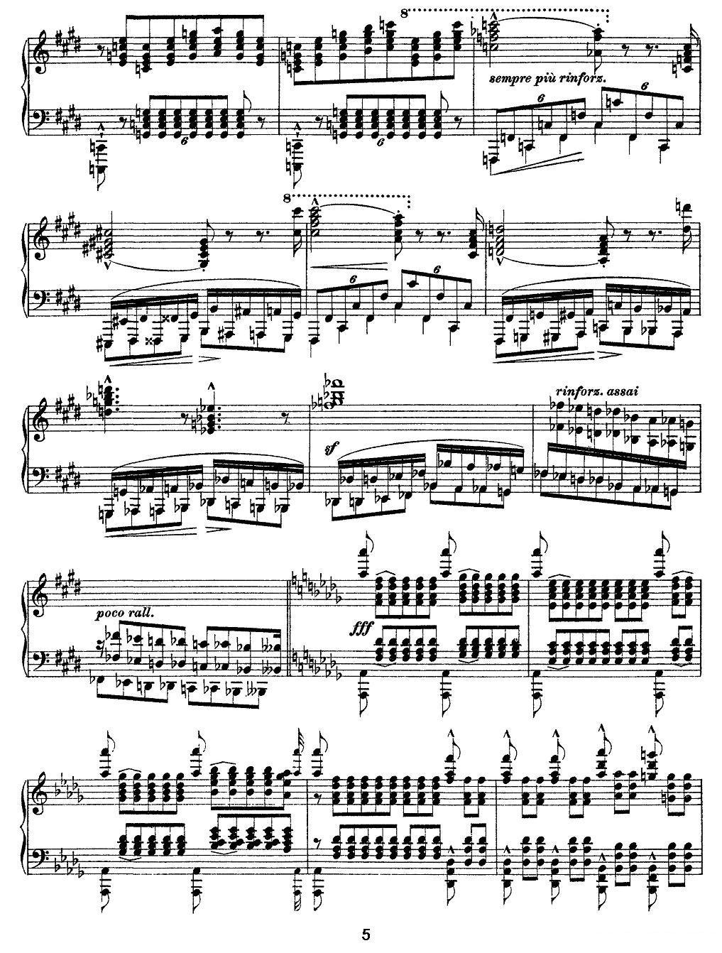 12首超级技巧练习曲：Harmonies du soir（夜之和谐）钢琴曲谱（图5）