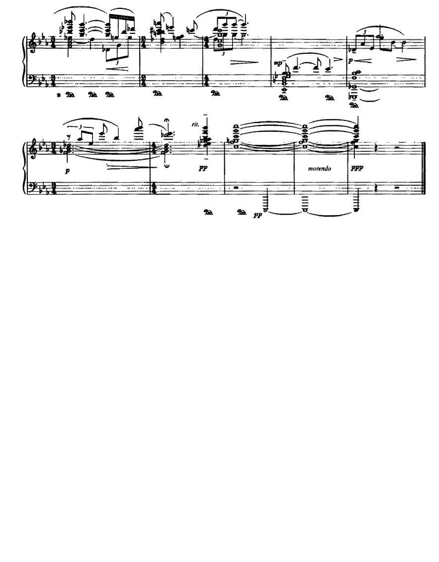 唐人诗意两首：Ⅰ．登幽州台歌钢琴曲谱（图3）