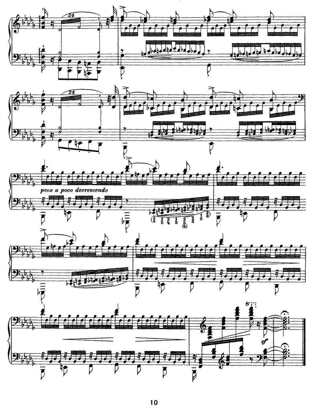 12首超级技巧练习曲：Chasse-neige（扫雪）钢琴曲谱（图10）