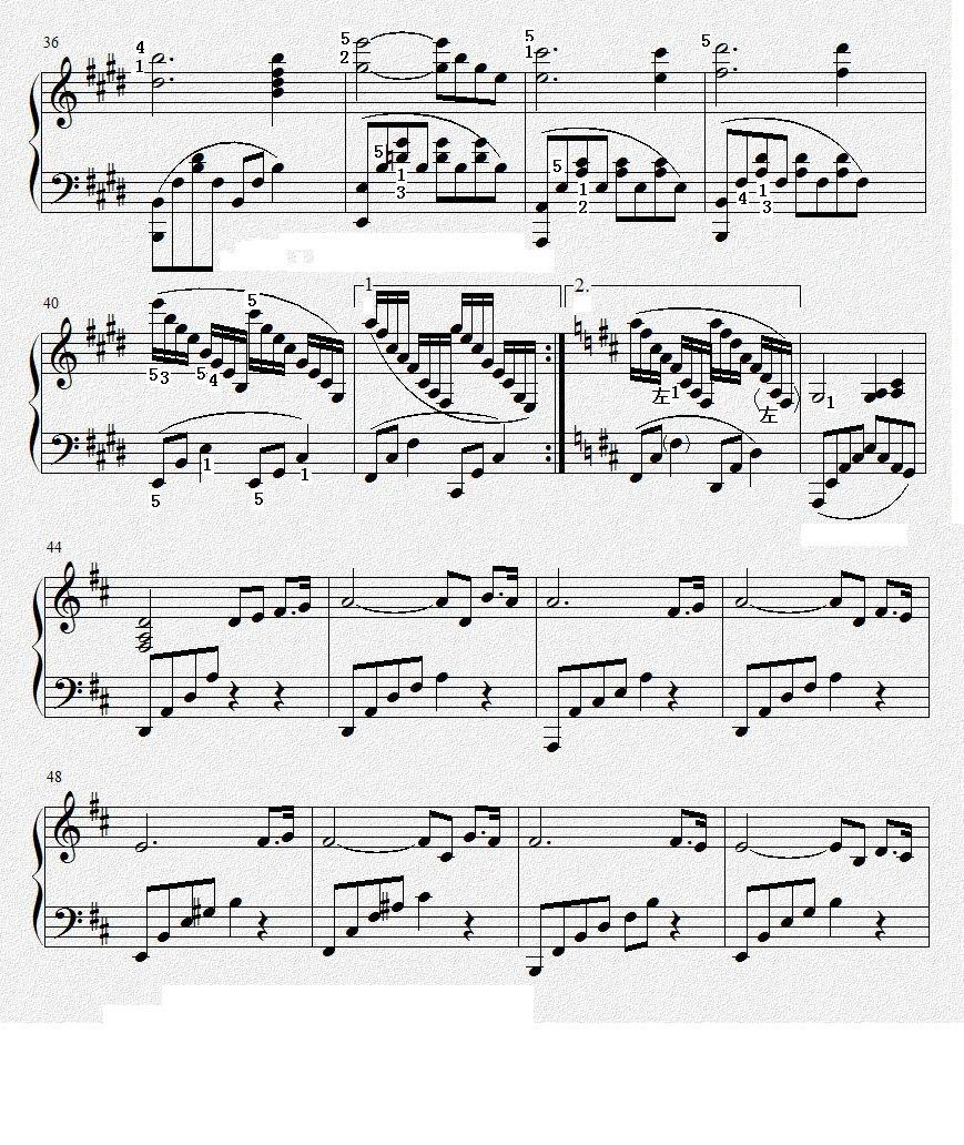 蓝（钢琴小品）钢琴曲谱（图3）