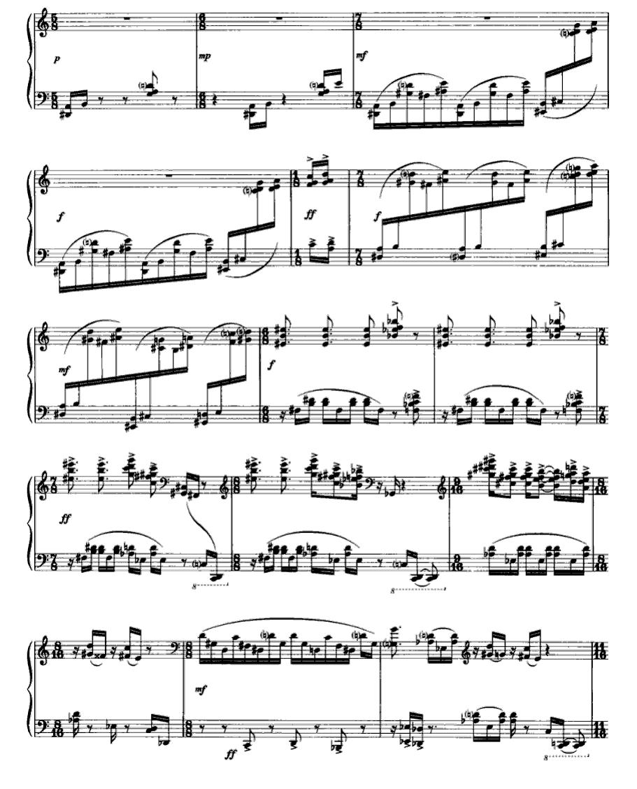 鼓之舞钢琴曲谱（图3）