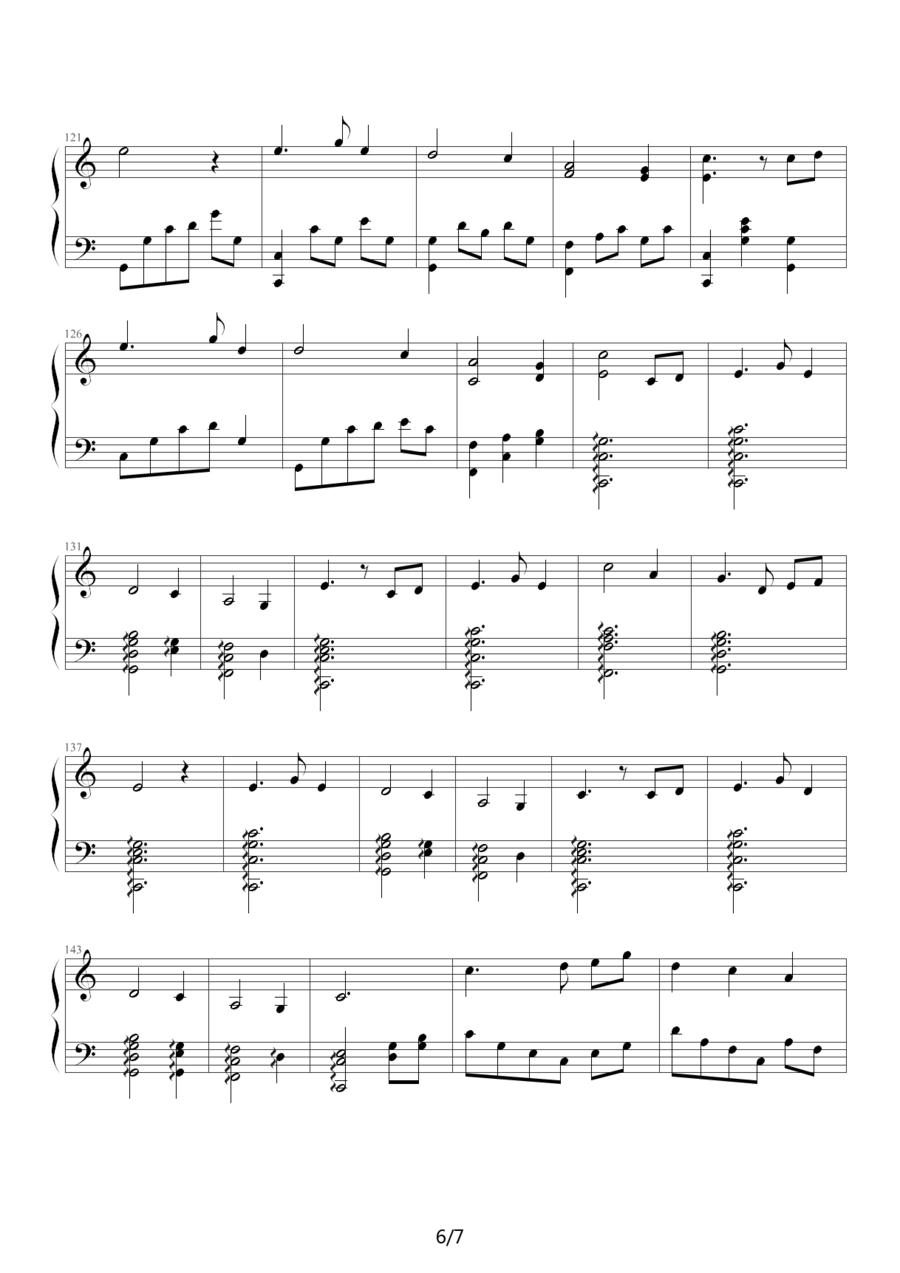 月光水岸钢琴曲谱（图6）