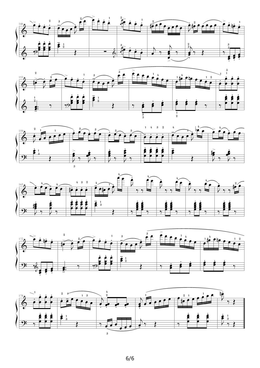 库劳—C大调钢琴小奏鸣曲（Op.55 No.3）钢琴曲谱（图6）