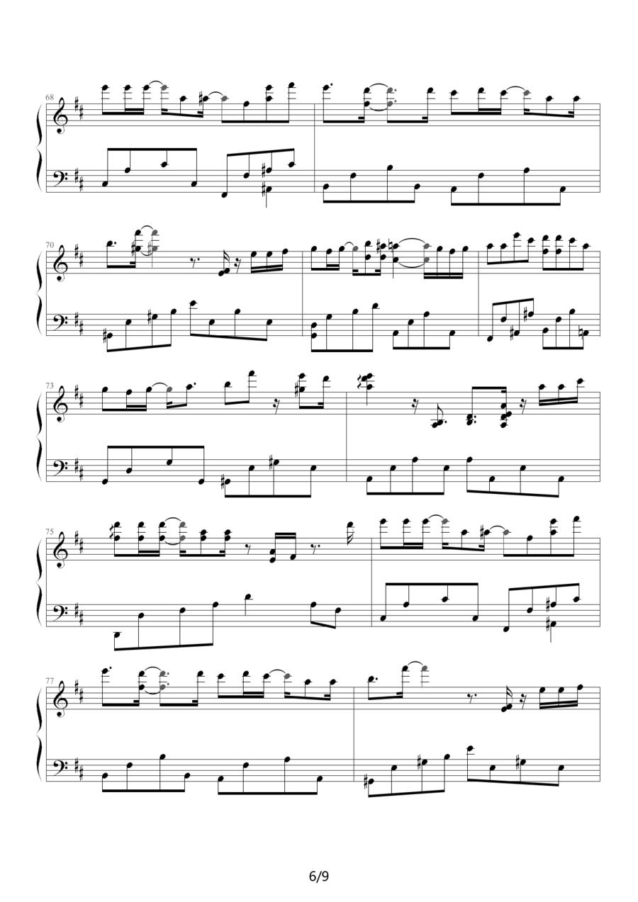 那些年钢琴曲谱（图6）