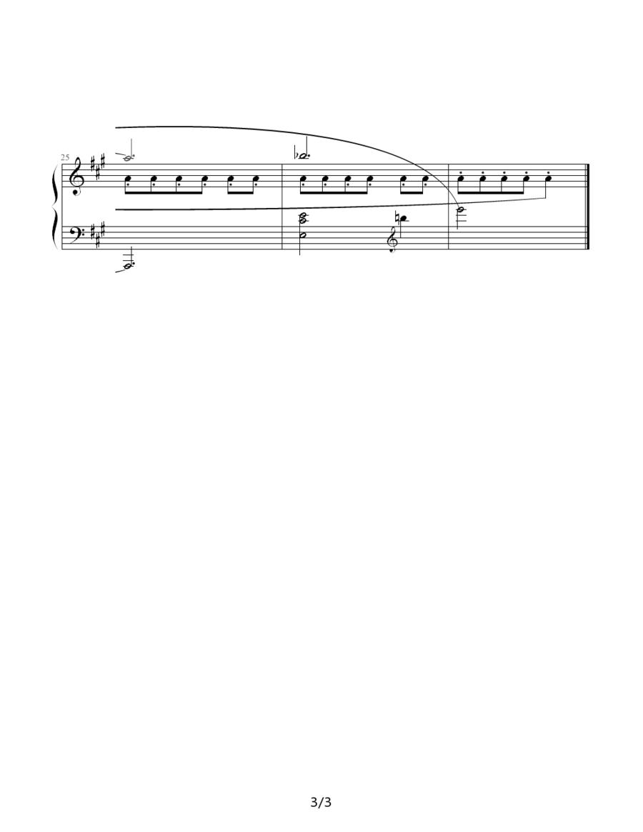 肖斯塔科维奇—前奏曲（7）：A大调钢琴曲谱（图3）