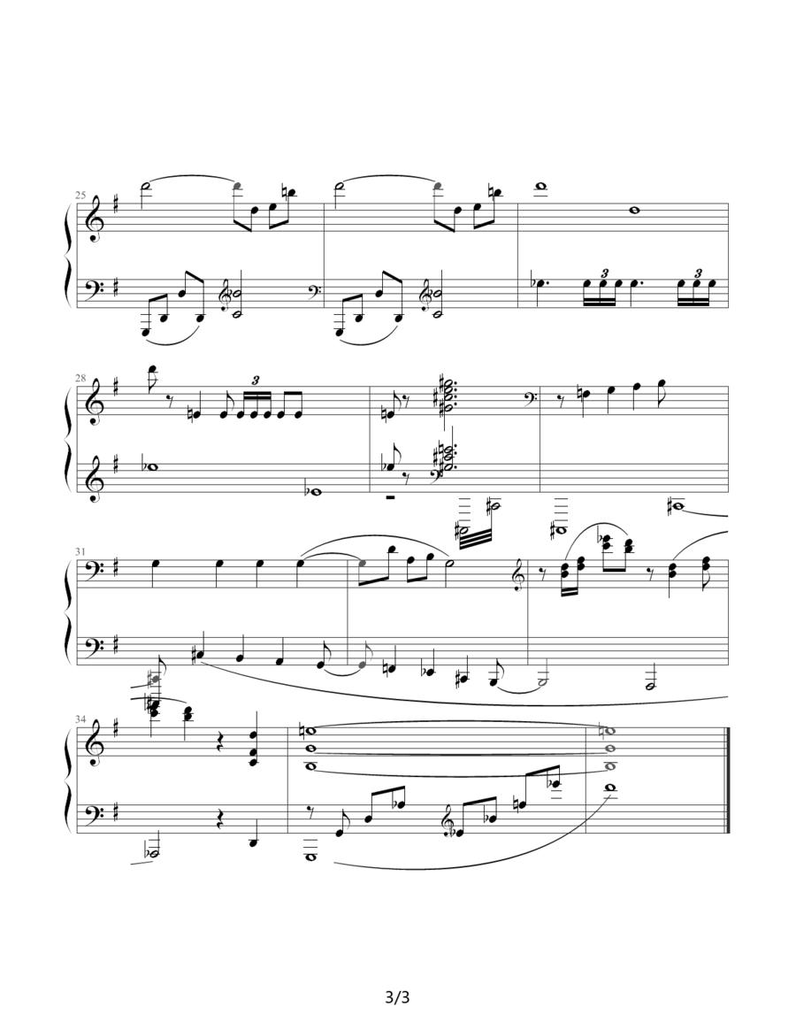 肖斯塔科维奇—前奏曲（3）：G大调钢琴曲谱（图3）